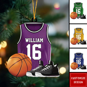 2024 New Release - Personalized Basketball Christmas Ornament