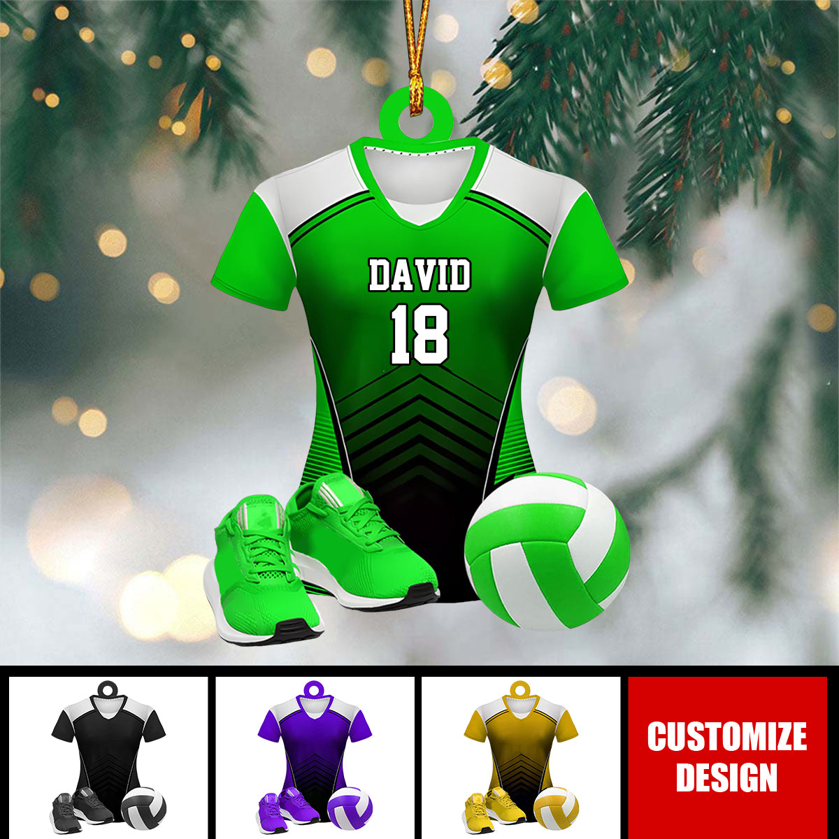 Personalized Volleyball Uniform Christmas Ornament Gift For Volleyball Lover - 2024 New Release