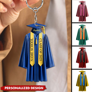 Be The Best Of Whatever You Are-Personalized Keychain-Graduation Gift For Family And Friends