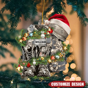 2024 New Release - Personalized Military Acrylic Ornament - Gift Idea For Christmas/ Military