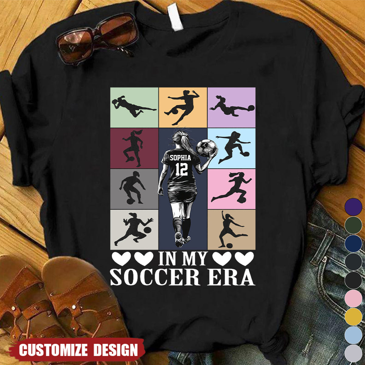 Personalized Soccer Girl T-shirt, Gift For Soccer Lover