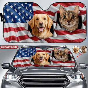 Custom Photo Let Adventures Fill Your Soul - Dog & Cat Personalized Auto Windshield Sunshade