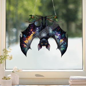 Bat Gothic Acrylic Window Hanging - Bat lovers gift