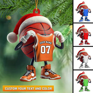 Personalized Basketball Christmas Ornament-Gift For Basketball Players and Fans-2024 New Release