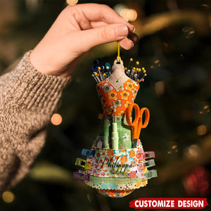 Personalized Sewing Dressform Christmas Ornament-Gift for Sewists and Crafters-2024 New Release