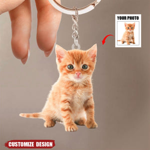 Custom Your Photo Acrylic Keychain - Gift For Pet Lover