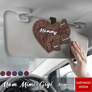 Grandma Belongs To Grandkids - Personalized Car Visor Clip