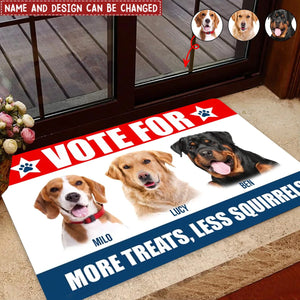 Vote For My Furry Best Friend - Personalized Doormat