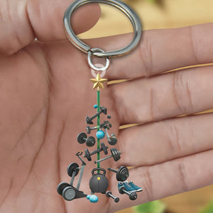 Fitness Tools Keychain - Gift for Fitness Lovers