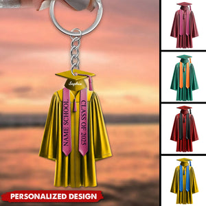 Be The Best Of Whatever You Are-Personalized Keychain-Graduation Gift For Family And Friends