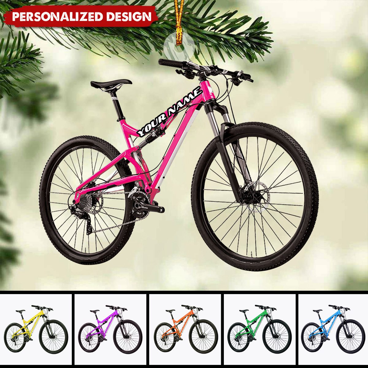 2024 New Release Personalized Bicycle Christmas Ornaments-Gifts For Bicycle Rider