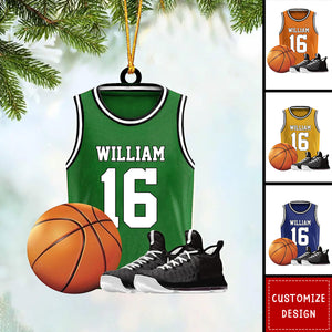 2024 New Release - Personalized Basketball Christmas Ornament