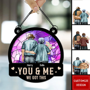 You & Me - Personalized Window Hanging Suncatcher