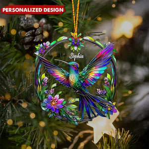 Beautiful Hummingbird-Personalized Hummingbird Ornament