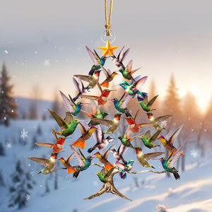 Hummingbird Christmas Tree Ornament, Gift For Bird Lovers-2024 New Release