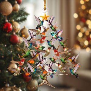 Hummingbird Christmas Tree Ornament, Gift For Bird Lovers-2024 New Release