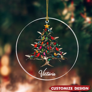 Personalized Hummingbird Christmas Ornament-Gift For Hummingbird Lover-2024 New Release