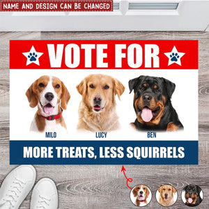 Vote For My Furry Best Friend - Personalized Doormat