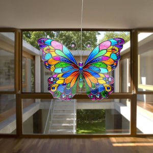 Butterfly Acrylic Window Hanging, Butterfly Lovers Gift