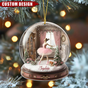 Personalized Ballerina Christmas Ornament - Gift For Ballerina Lovers - 2024 New Release