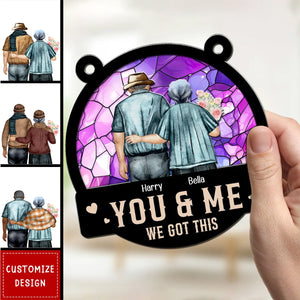 You & Me - Personalized Window Hanging Suncatcher