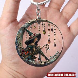 Beautiful Witch - Personalized Witch Keychain Gift For Witch lovers