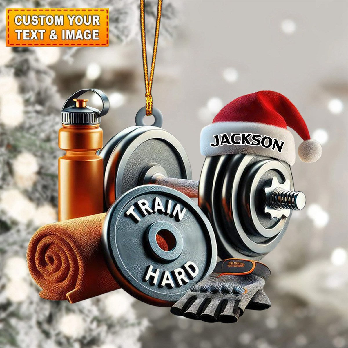 Personalized Fitness Christmas Ornament Gift For Gym Lovers-2024 New Release