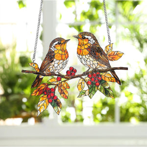 When Robins Are Near-Robin Suncatcher-Robins Memorial Gift