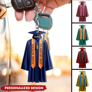 Be The Best Of Whatever You Are-Personalized Keychain-Graduation Gift For Family And Friends