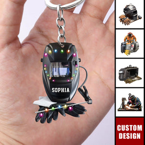 Personalized Welder Keychain - Gifts For Welder