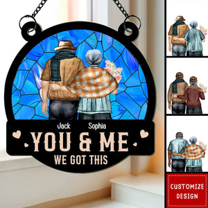 You & Me - Personalized Window Hanging Suncatcher