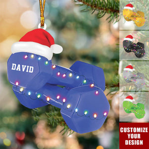 2024 New Release Personalized Fitness Christmas Ornament,Gift for Gym Lovers