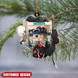 2024 New Release Personalized Hockey Closet Ornament -Gift For Hockey Lover