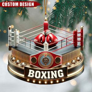 Personalized Boxing Christmas Ornament - Gift For Boxing Lovers