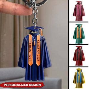 Be The Best Of Whatever You Are-Personalized Keychain-Graduation Gift For Family And Friends