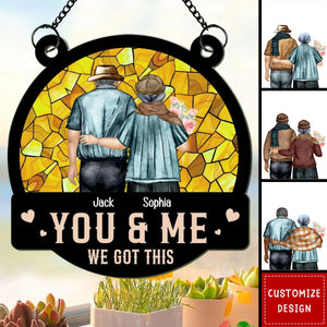 You & Me - Personalized Window Hanging Suncatcher