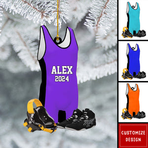 Personalized Wrestling Christmas Ornaments - 2024 New Release