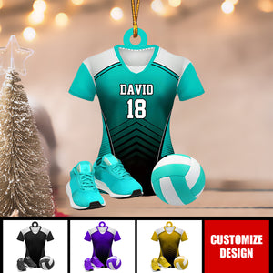 Personalized Volleyball Uniform Christmas Ornament Gift For Volleyball Lover - 2024 New Release