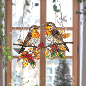 When Robins Are Near-Robin Suncatcher-Robins Memorial Gift