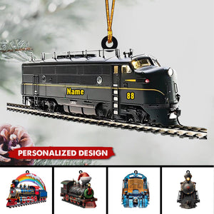 Personalized RailRoader Train Christmas Ornament-Gift For Train Lover Railway workers-2024 New Release