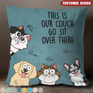 We Rule The House Dog Cat Version - Home Decor, Birthday, Funny, Housewarming Gift For Pet Lovers, Dog Lovers, Cat Lovers - Personalized Pillow