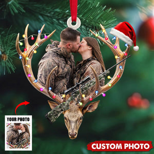 Personalized Hunting Couple Christmas Ornament - Gifts For Hunting Couple