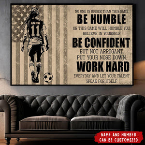 Personalized Soccer Life Lessons Poster- Gift For Soccer Lovers