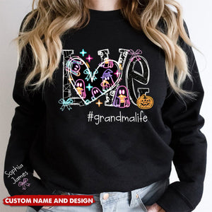 Love Ghost Halloween And Kids Sweatshirt