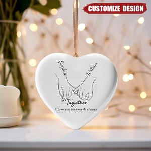 From our first kiss till our last breath -  Personalized Ceramic Ornament - 2024 New Release