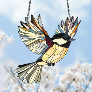 Chickadee Window Hanging Suncatcher Ornament Gift For Bird Lovers