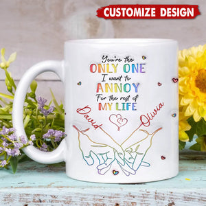 I Met You I Loved You I'm Keeping You - Couple Personalized Mug - Gift For Husband Wife, Anniversary