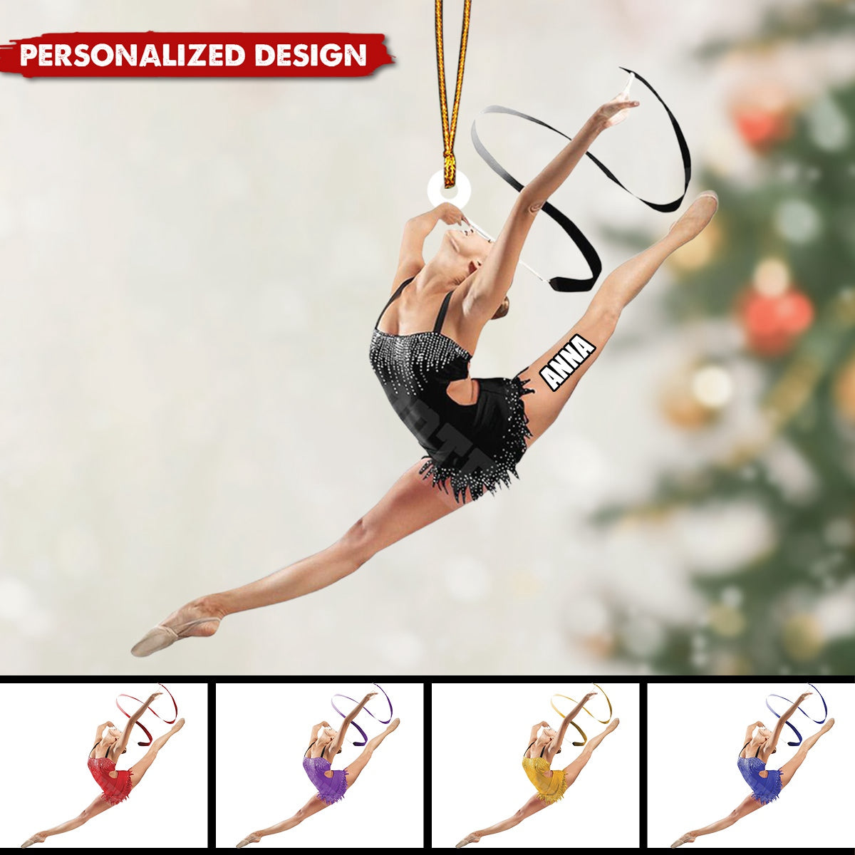 Personalized Gymnastics Girl Ornament-Gift For Daughter Gymnastics Lover-2024 New Release