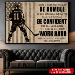 Personalized Hockey Life Lessons Poster- Gift For Hockey Lovers