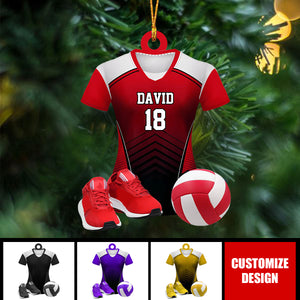 Personalized Volleyball Uniform Christmas Ornament Gift For Volleyball Lover - 2024 New Release